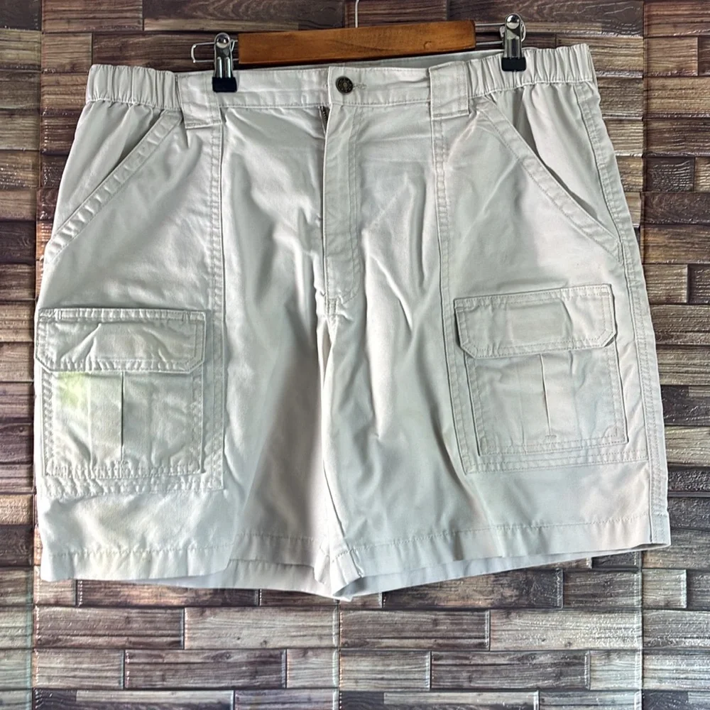 Bundle of 2 Used Savane Cargo Shorts with Utility Pockets Size 38